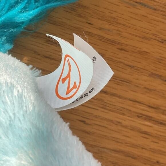 Blue Hard Eye Plush Stuffed Unicorn With Sparkling Horn & Blue Mane By MVP Plush - Picture 2 of 7